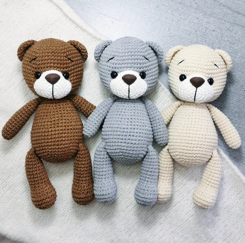 Lulu The Bear. Amigurumi Teddy Bear Pattern. PDF Digital file