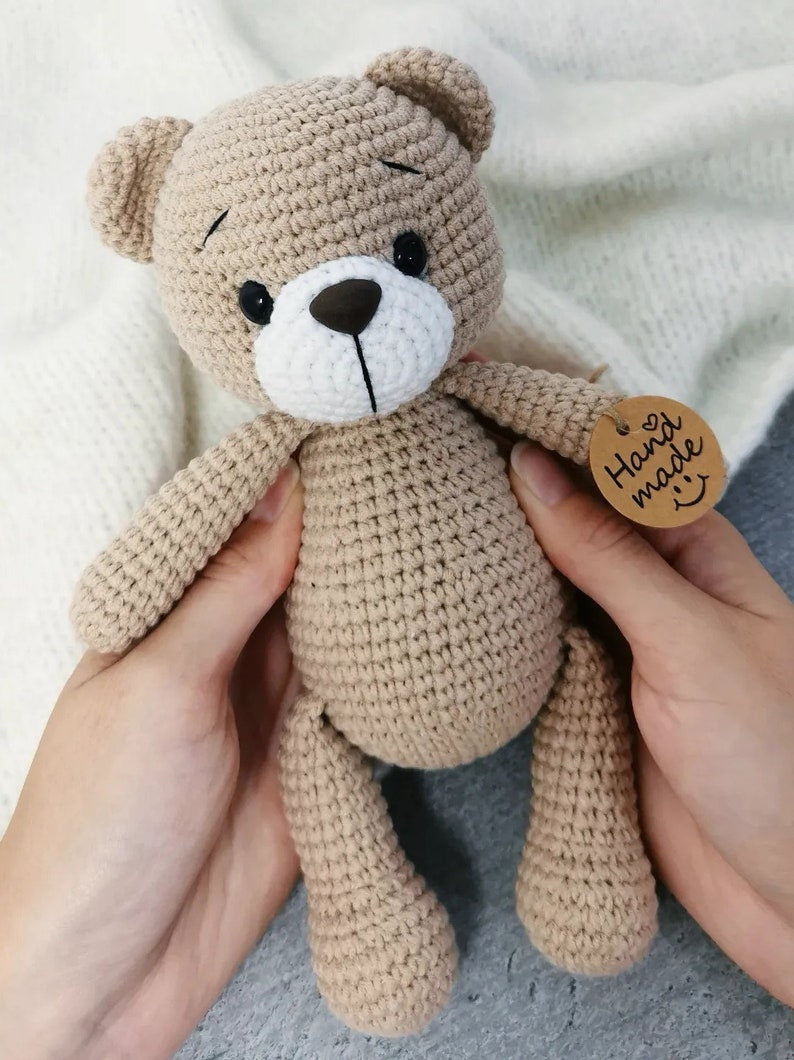 Lulu The Bear. Amigurumi Teddy Bear Pattern. PDF Digital file