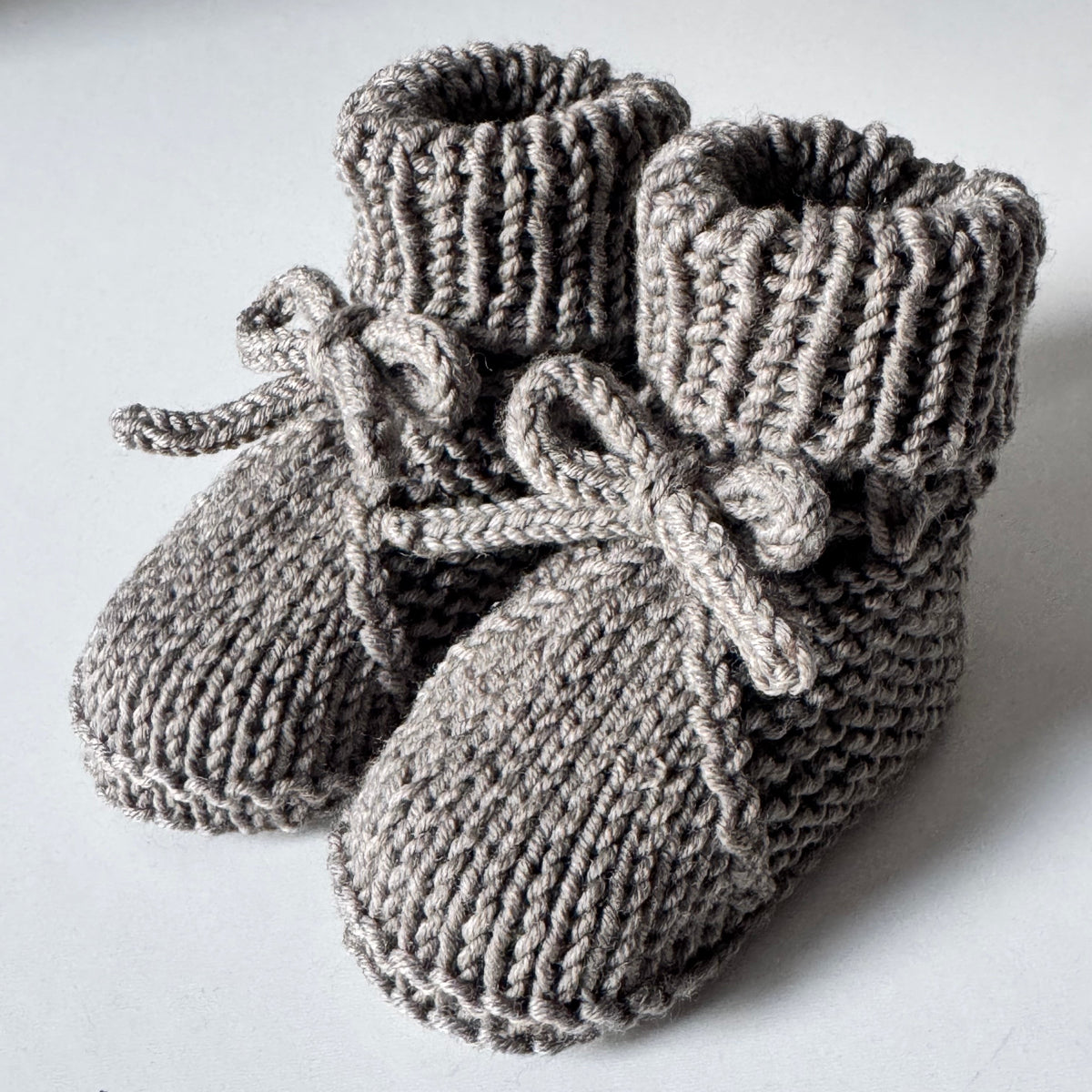 Grey Merino Wool Booties
