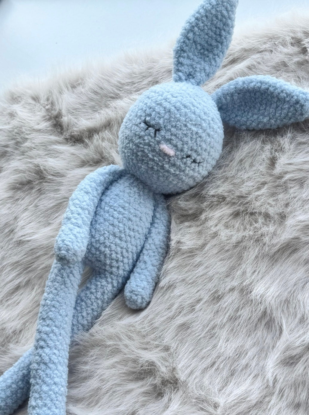 Crochet Bunny Pattern. Classic long legged Bunny Crochet Toy Pattern. PDF Digital file.
