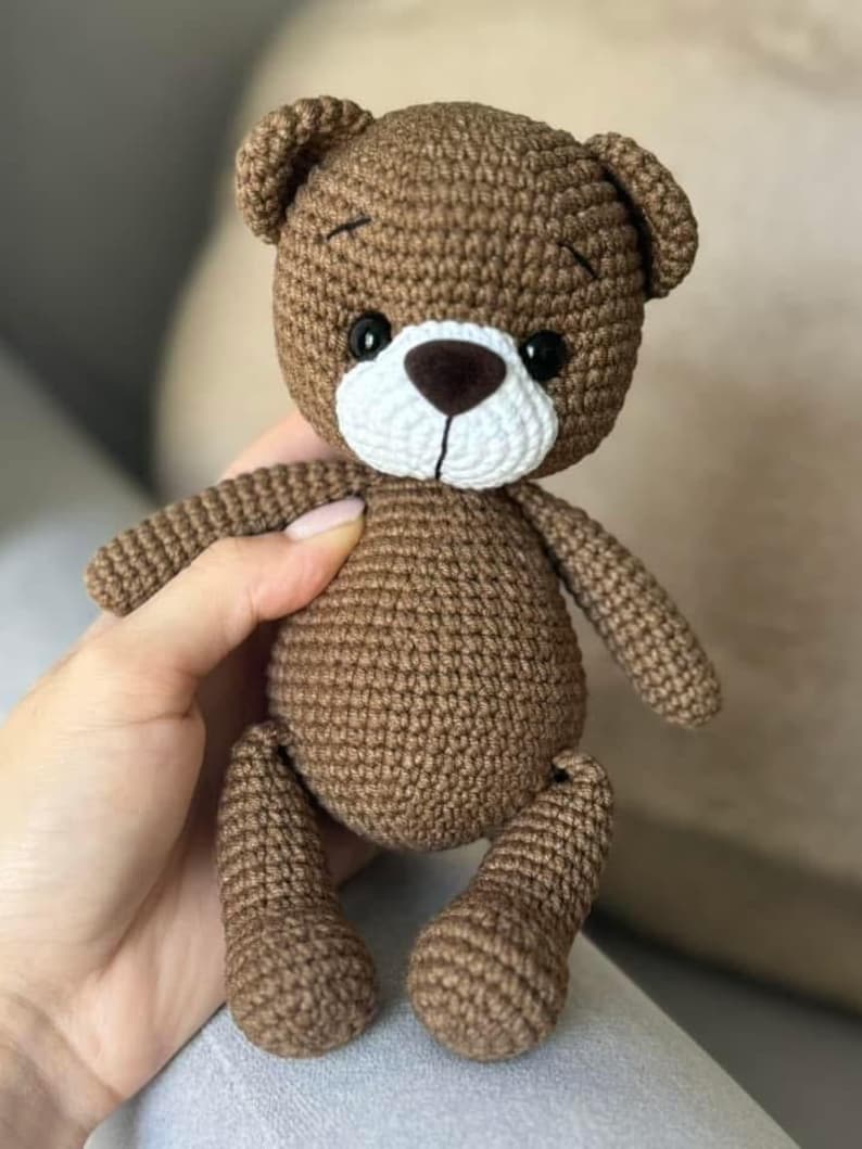 Lulu The Bear. Amigurumi Teddy Bear Pattern. PDF Digital file