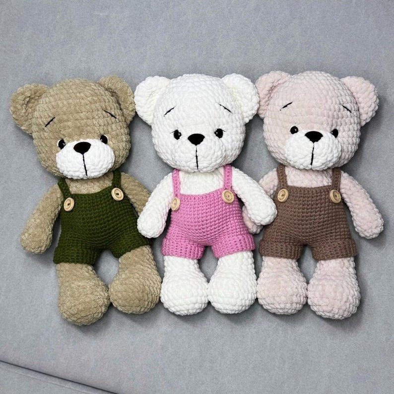 Eden The Bear. Amigurumi Teddy Bear Pattern. PDF Digital file