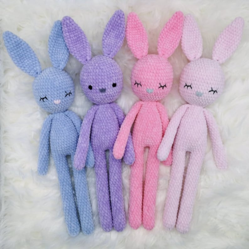 Classic Long Legged Bunny Crochet Toy Pattern. PDF Digital file.