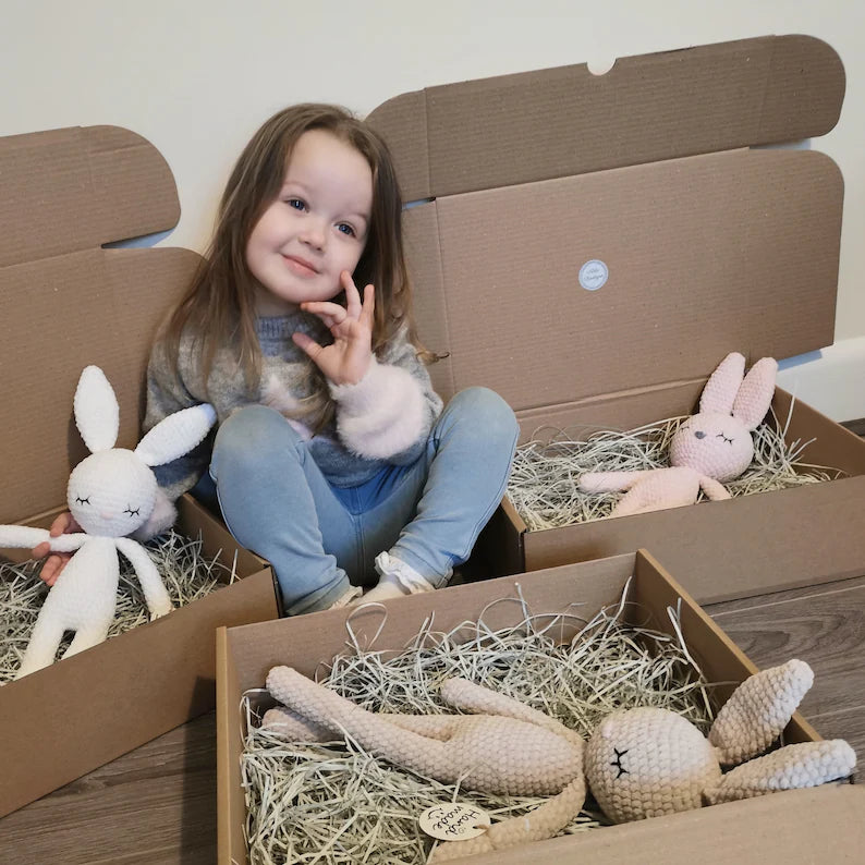 Classic Long Legged Bunny Crochet Toy Pattern. PDF Digital file.
